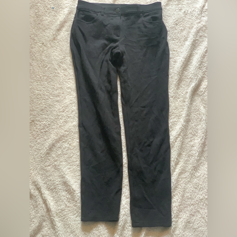Black stretch pants